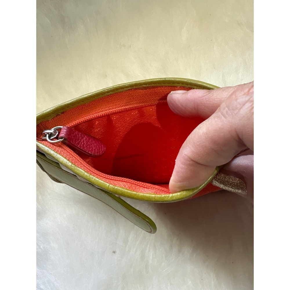 Colorful Leather Coin Purse Card Holder Wallet Y2k Indie Genuine Leather View 5